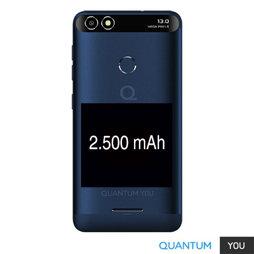 Smartphone Quantum You Azul celular android metalico