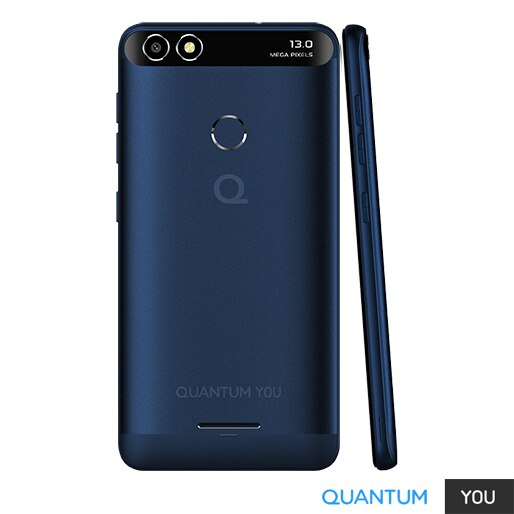 Smartphone Quantum You Azul  celular câmera 13 mp flash frontal memoria 32gb