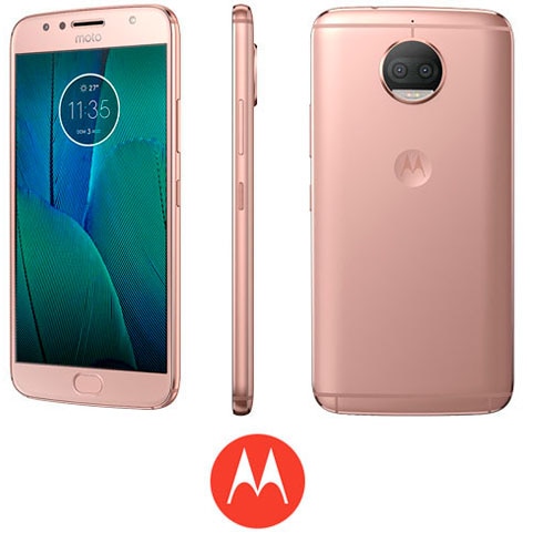 Smartphone Motorola Moto G5s Plus frente, lateral e verso