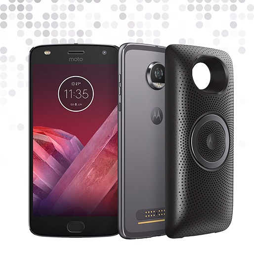Faça ótimos registros Smartphone Moto Z2 Play Stereo Speaker Edition Platinum Sensor impressão digital