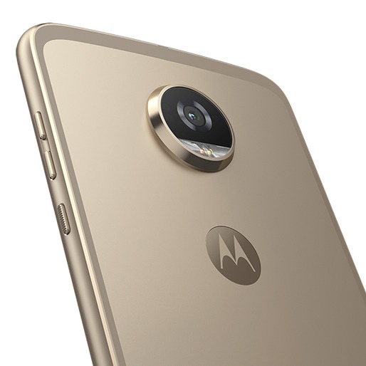 Câmera frontal de 5MP e Câmera traseira com 12MP smartphone motorola moto z2 câmeras integradas 5mp 12mp