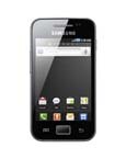 O celular desbloqueado Vivo Samsung Galaxy Ace S5830 Onix Black, de frente