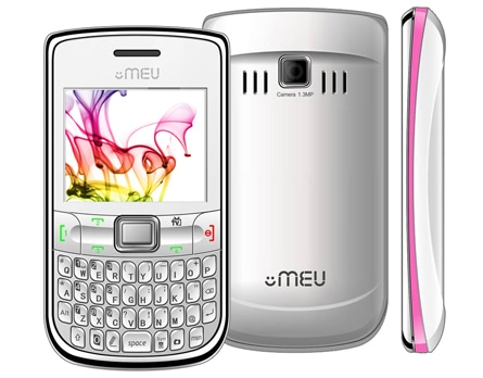 Celular desbloqueado SN61 Meu Branco Rosa Câmera 1.3MP QWERTY Rádio FM MP3 MP4 4 Chips Wi-Fi Bluetooth TV Analógica Fone Cartão 2GB