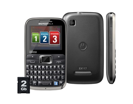 Conheça o Motokey 3 da Motorola - Celular com espaço para três chips