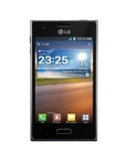 O celular desbloqueado LG Optimus L5 Preto, de frente