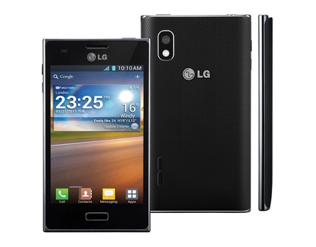 O celular desbloqueado LG Optimus L5 Preto