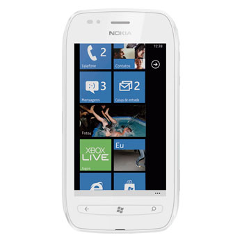 celular desbloqueado Nokia Lumia 710 Branco TIM tela