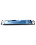 O celular desbloqueado Samsung I9300 Galaxy S III Branco, deitado