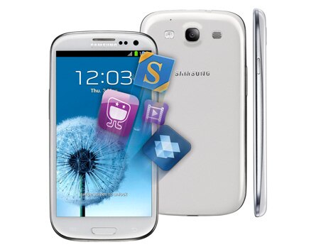 O celular desbloqueado Samsung I9300 Galaxy S III Branco