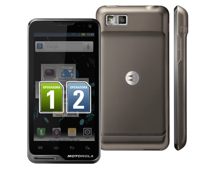 Telefone celular desbloqueado Motorola ATRIX TV XT687 dual chip