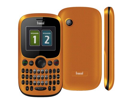 O celular desbloqueado Freecel 1440 Free One Laranja