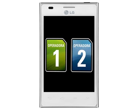 celular desbloqueado LG Optimus L5 Branco E615 detalhe