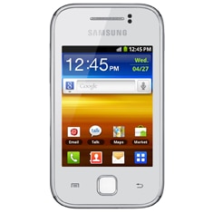 celular desbloqueado Samsung Galaxy Y GT S5360 VIVO de frente