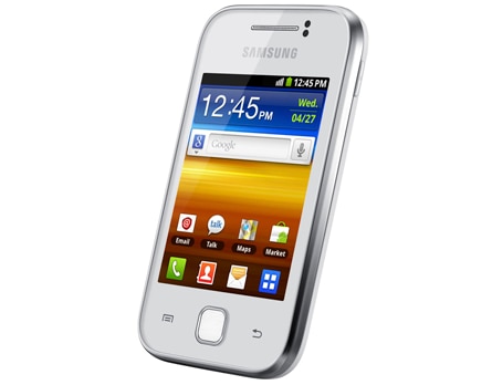 celular desbloqueado Samsung Galaxy Y GT S5360 VIVO inclinado
