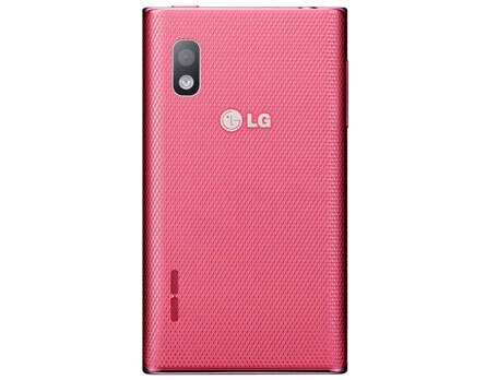 celular desbloqueado LG Optimus L5 Rosa câmera