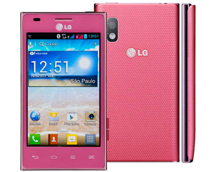 celular desbloqueado LG Optimus L5 Rosa