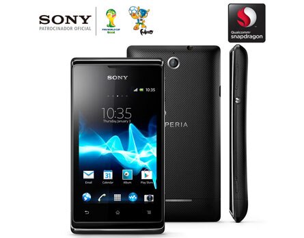 celular desbloqueado Sony Xperia E dual Preto