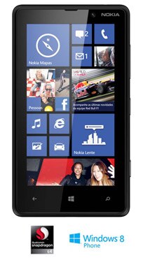 Nokia Lumia 820 Windows Phone 8 processador snapdragon S4