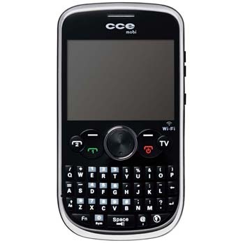 celular desbloqueado CCE Mobi QW30 Preto de frente