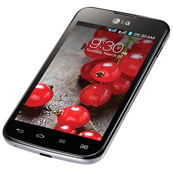 celular desbloqueado LG Optimus L5 II Dual E455 Preto TIM deitado