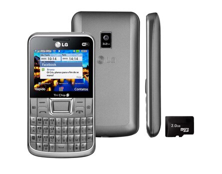 celular desbloqueado LG Tri Chip C333 Prata