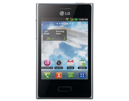 celular desbloqueado LG Optimus L3 E400 Oi tela
