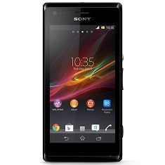 celular desbloqueado Sony Xperia M Dual Preto TIM de frente