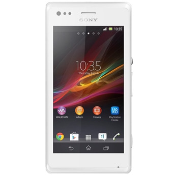 celular desbloqueado Sony Xperia M Dual Branco TIM de frente