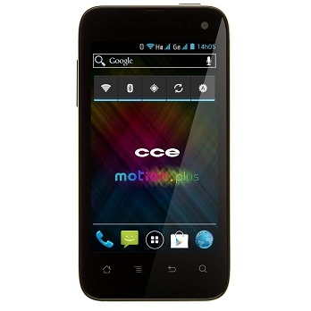 celular desbloqueado CCE Motion Plus SK504 Branco tela