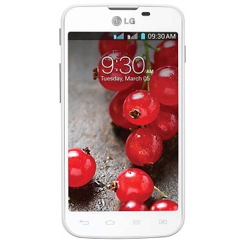 celular desbloqueado LG Optimus L5 II Dual E455 Branco tela