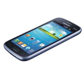 celular desbloqueado Samsung Galaxy S III Duos I8262B Azul CLARO deitado