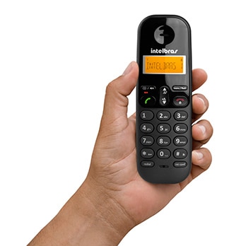 O telefone é ergonômico telefone sem fio Intelbras TS 3110 Preto ergonomia