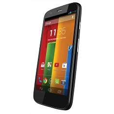 celular desbloqueado Moto G Preto inclinado