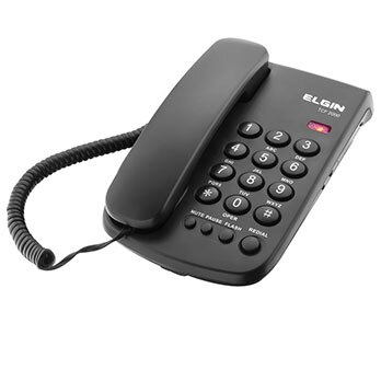 telefone com fio Elgin TCF 2000 Preto