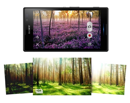 telefone celular sony xperia c 8MP  Exmor HDR