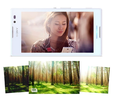 smartphone sony xperia c 8MP hdr