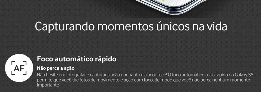 Galaxy S5 Foco automático rápido
