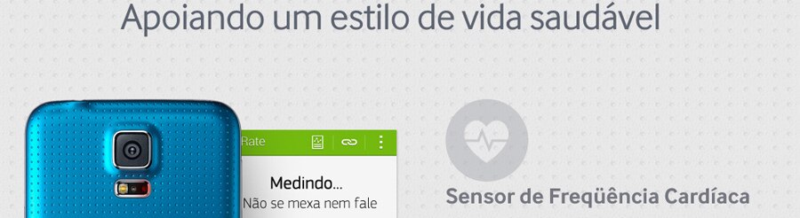 Celular Samsung Sensor de frequência Cardíaca