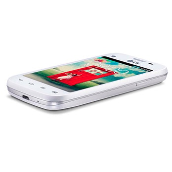 celular desbloqueado LG L40 Dual D175 Branco CLARO deitado