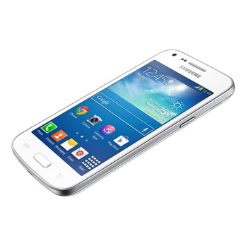 celular desbloqueado Samsung Galaxy Core Plus Branco deitado