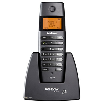 Telefone sem fio Intelbras com identificador de Chamadas TS60