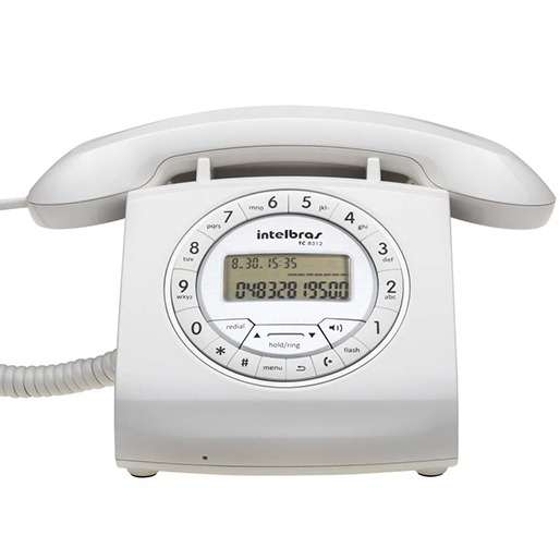telefone fio intelbras retro identificador chamadas