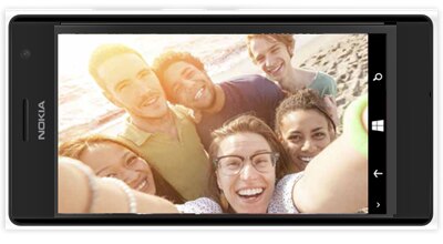 nokia lumia 730 camera frontal 5mp grande angular selfie