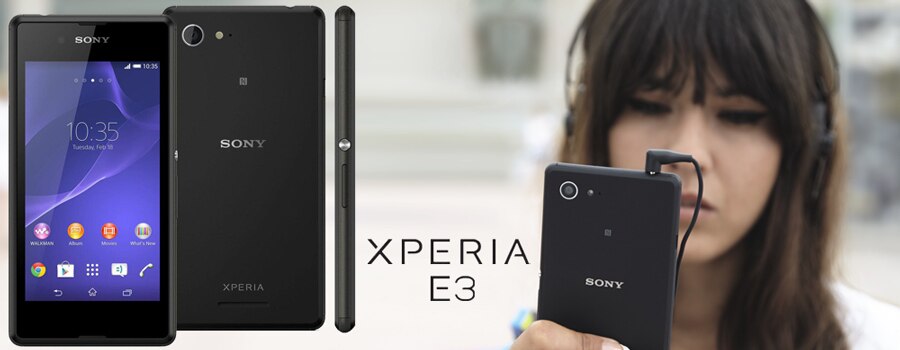 sony smartphone xperia e3 4.5polegadas android kitkat qualcomm snapdragon quadcore wifi bluetooth
