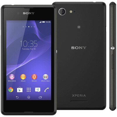 smartphone sony xperia e3 fino leve design acabamento preto botao aluminio