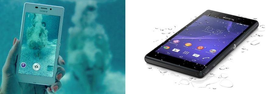 Smartphone Sony M2 Prova d'água Câmera 8MP