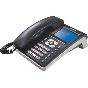 telefone com fio Ibratele Capta Top Grafite