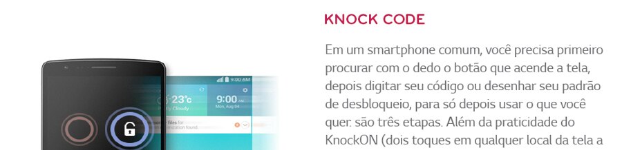lg g3 beat knock code seguranca codigo