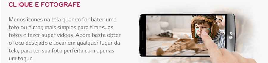 lg g3 beat foto em um clique na tela