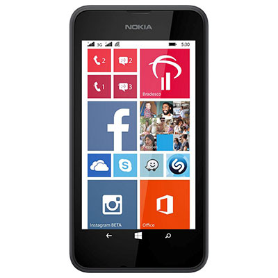 Smartphone Nokia Lumia 530 Dual tela